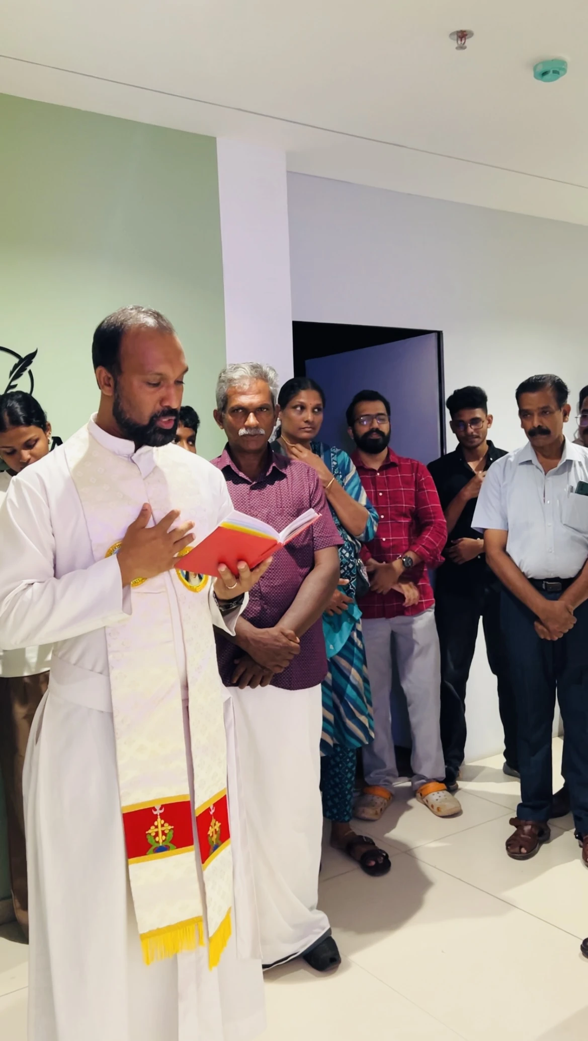 Blessings during ENVINTO's office inauguration